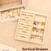 Homde Jewelry Organizer Girls Women Jewelry Box for Necklaces Rings Earrings Gift Jewelry Storage Case (White + Gold)